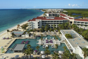 Breathless Riviera Cancun aerial view of pool