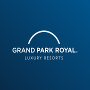 Grand Park Royal Luxury Resorts blue background logo