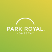 Park Royal Homestay green background logo