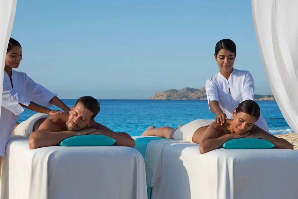 Dreams Los Cabos Suites Golf Resort Spa SPA Couples Massage Beach