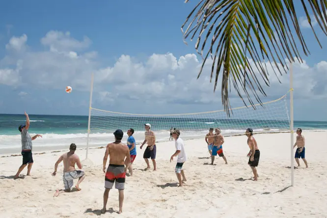 tulum beach volleyball