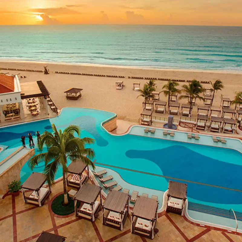 Hyatt Zilara Cancun pool aerial