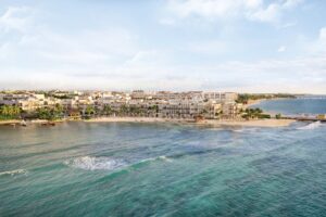 Wyndham Alltra Playa del Carmen beach aerial view revised